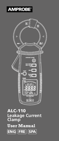 Thumbnail of document Manual - ALC-110 Leakage Current Clamp